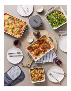 Promo 🥰 Maxwell & Williams Epicurious Square Baker 24x8cm Grey Gift Boxed 👏 -Appetito Shop unnamed file 144