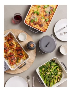 Promo 🥰 Maxwell & Williams Epicurious Square Baker 24x8cm Grey Gift Boxed 👏 -Appetito Shop unnamed file 145