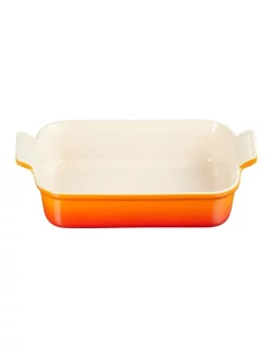 Buy 🛒 Le Creuset Heritage Rectangular Deep Dish 26cm In Volcanic ⌛
