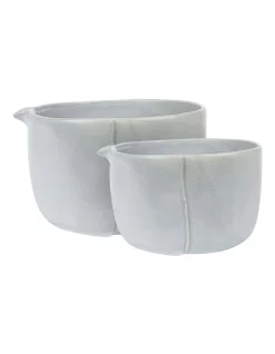 Hot Sale π Robert Gordon Feast 3.5L & 1.5L 2pc Mixing Bowl Set Concrete π₯°