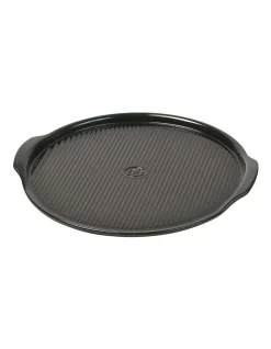 Flash Sale 😀 Emile Henry Ridged Pizza Stone Charcoal 🛒