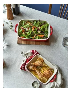 New 👏 Staub Rectangle Gratin Dish 34X24cm In Red 🎉 -Appetito Shop unnamed file 286