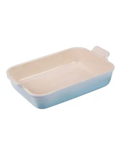 Flash Sale 🥰 Le Creuset Heritage 32cm Rectangular Dish Blue ✔️