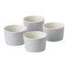 Promo ???? Royal Doulton Gordon Ramsay Maze 4pc Ramekin Set Light Grey ????