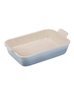 Hot Sale ✔️ Le Creuset Heritage 26cm Rectangular Dish Blue ⭐