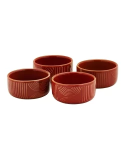 Coupon ✔️ Maxwell & Williams Arc Ramekins 8.5x4cm Set Of 4 Terracotta Gift Boxed ⭐
