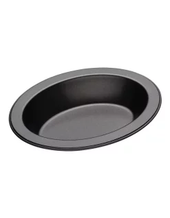 Cheapest ❤️ MasterCraft Heavy Base 13cm Individual Oval Pie Dish Carbon 🤩