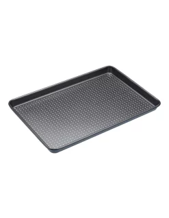 Discount ❤️ MasterCraft Crusty Bake 39.5x27cm Baking Tray Carbon 💯
