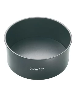 Cheap 🔥 MasterCraft Heavy Base 20cm Loose Base Round Deep Cake Pan Carbon 👍