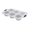 Top 10 ❤️ The Cooks Collective Marble Silicone 6 Cup Muffin Pan In White Marble ❤️