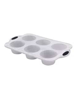 Top 10 ❤️ The Cooks Collective Marble Silicone 6 Cup Muffin Pan In White Marble ❤️