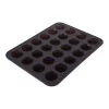 Deals ❤️ Daily Bake Silicone 24-Cup Mini Muffin Pan Charcoal ⭐