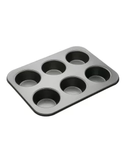 Cheapest 🧨 MasterCraft Heavy Base 6-Cup American Muffin Pan Carbon 🛒