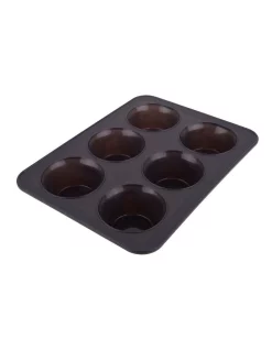 Best Pirce 🎉 Daily Bake Silicone 6-Cup Jumbo Muffin Pan Charcoal ✔️