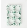 Flash Sale ???? Heritage Valencia Muffin Tray 6 Cup 26 X 20.5 X 4cm In White/Green ????