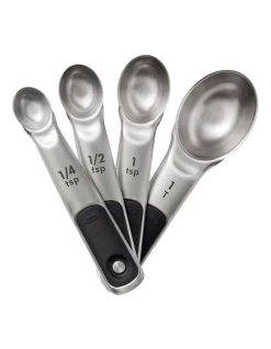 Budget β€οΈ OXO 4 Piece Measuring Spoon Set In Stainless Steel β€οΈ