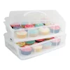 Best Sale ✨ Daily Bake 24 Cup Stackable Cupcake Carrier Clear ⌛