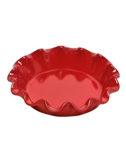 Discount π Emile Henry Ruffled Pie Dish 27Cm/1.0L Burgundy π