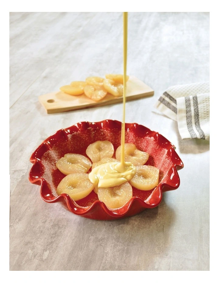 Discount π Emile Henry Ruffled Pie Dish 27Cm/1.0L Burgundy π 2 Discount π Emile Henry Ruffled Pie Dish 27Cm/1.0L Burgundy π - Image 2