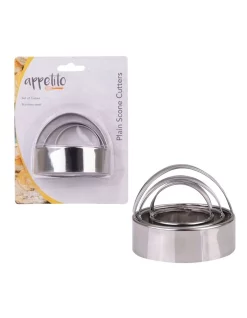 Flash Sale 🧨 Appetito Stainless Steel Plain Scone Cutters With Handle Set 3 😀 -Appetito Shop unnamed file 720